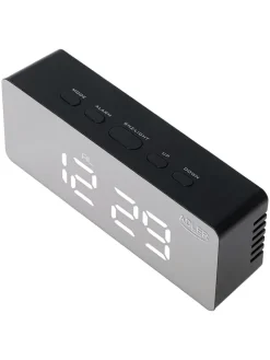 Digitaler Wecker in Schwarz
