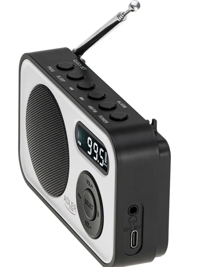 Digitalradio in Weiß/ Schwarz