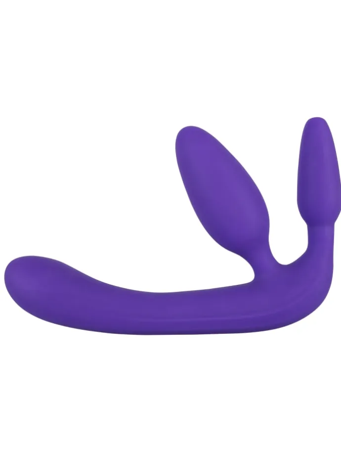 Dildo Strapless Strap-On Triple Teaser in lila