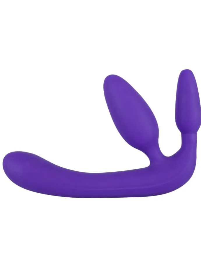 Dildo Strapless Strap-On Triple Teaser in lila