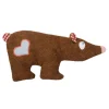 Dinkel-Bio-Wärmekissen, Braunbär, GOTS, Made in Germany, Größe ca. 39 x 18 cm