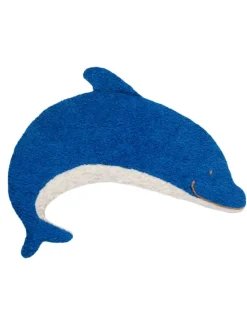 Dinkel-Bio-Wärmekissen, Delfin, GOTS, Made in Germany, Größe ca. 30 x 22 cm