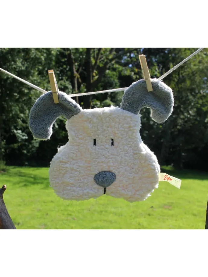 Dinkel-Bio-Wärmekissen, Hund, GOTS, Made in Germany, Größe ca. 20 x 20 cm