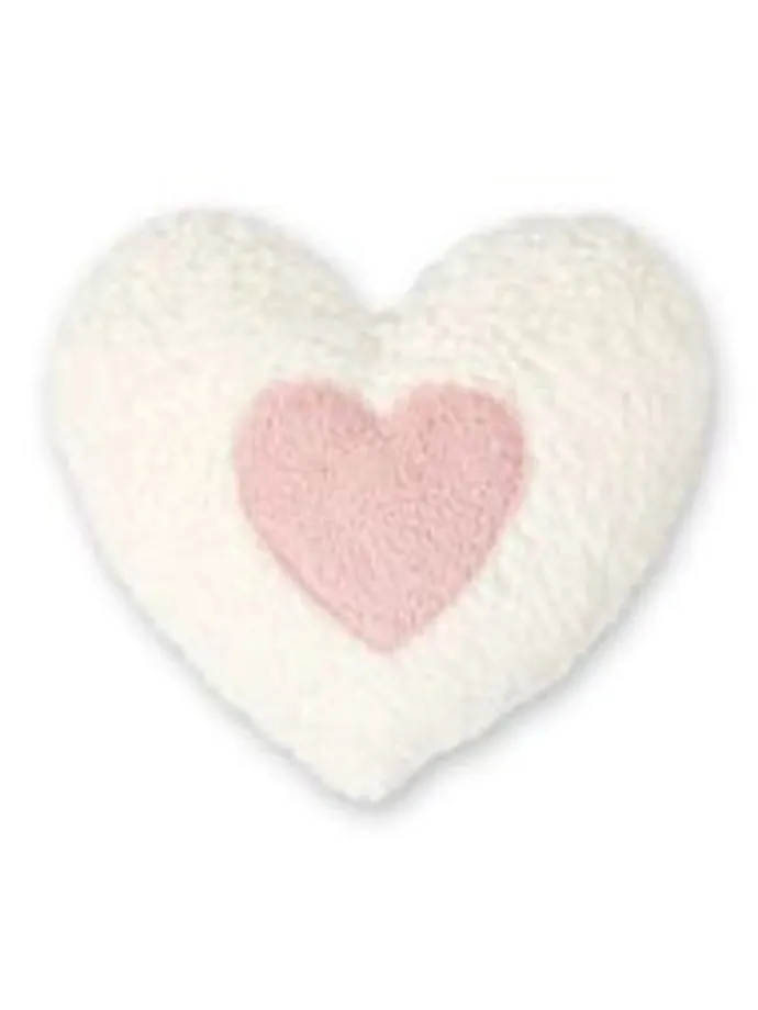 Dinkel-Bio-Wärmekissen, rosa Herz, GOTS, Made in Germany, Größe ca. 23x22 cm
