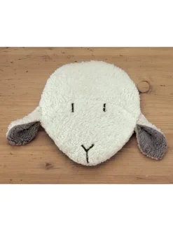 Dinkel-Bio-Wärmekissen, Schäfchen, GOTS, Made in Germany, Größe ca. 20 x 20 cm