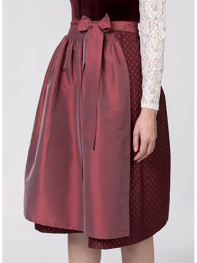 Dirndl "Aurora" in Bordeaux