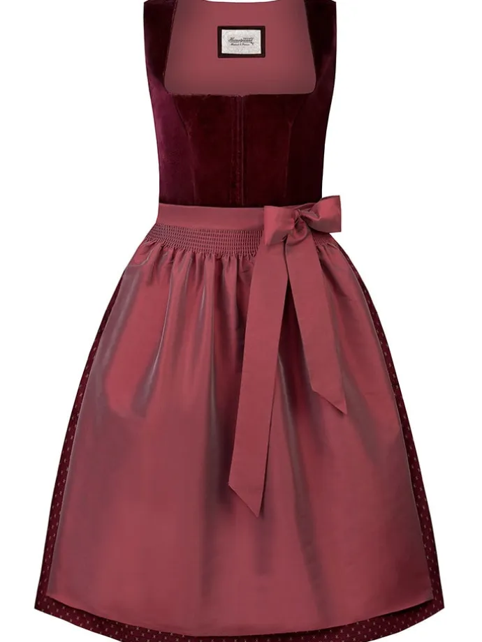 Dirndl "Aurora" in Bordeaux