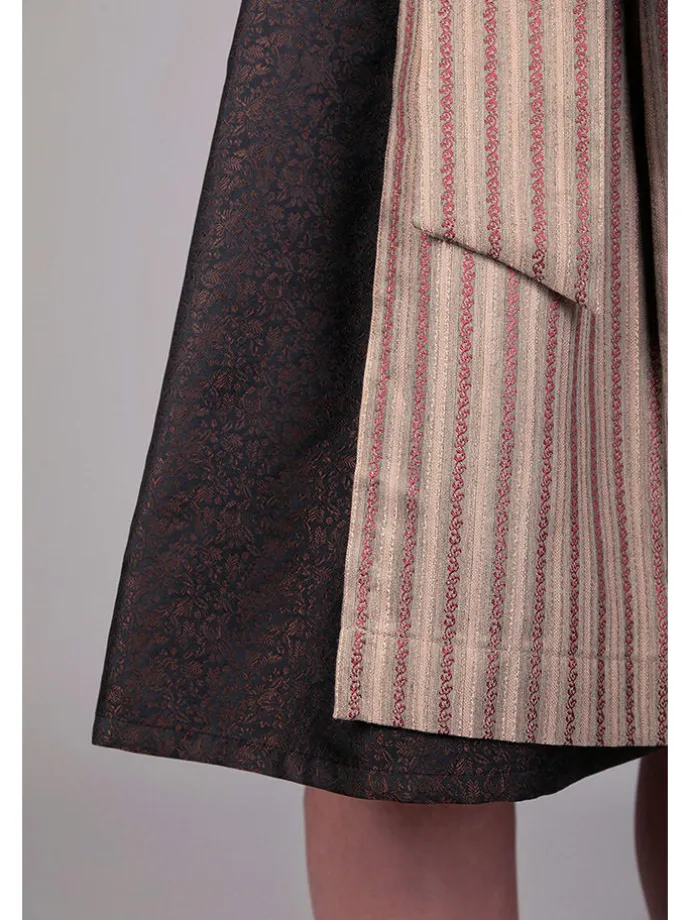 Dirndl "Dorothea" in Schwarz/ Braun