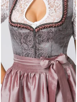 Dirndl ''Emma'' in Grau/ Rosa