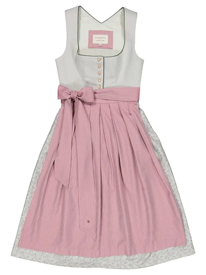 Dirndl "Florin" in Hellgrau/ Rosa