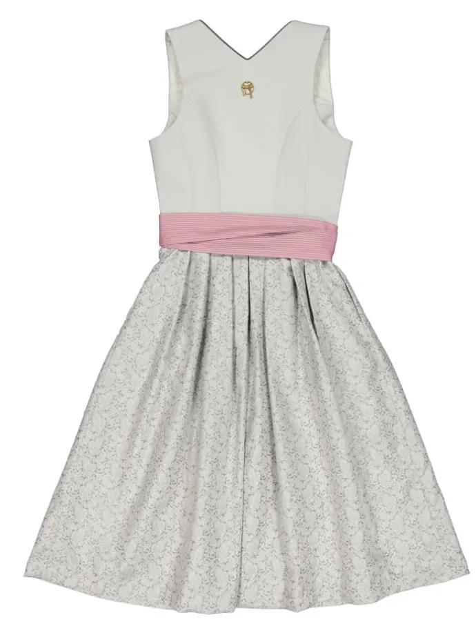 Dirndl "Florin" in Hellgrau/ Rosa