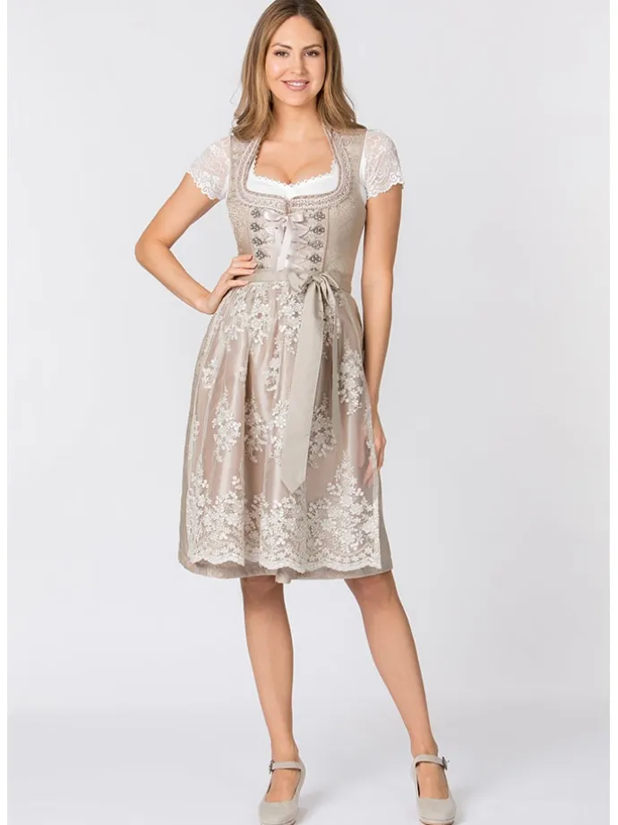 Dirndl "Gabrielle" in Beige