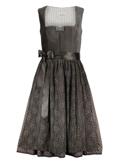 Dirndl in Anthrazit/ Taupe