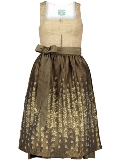 Dirndl in Beige/ Braun
