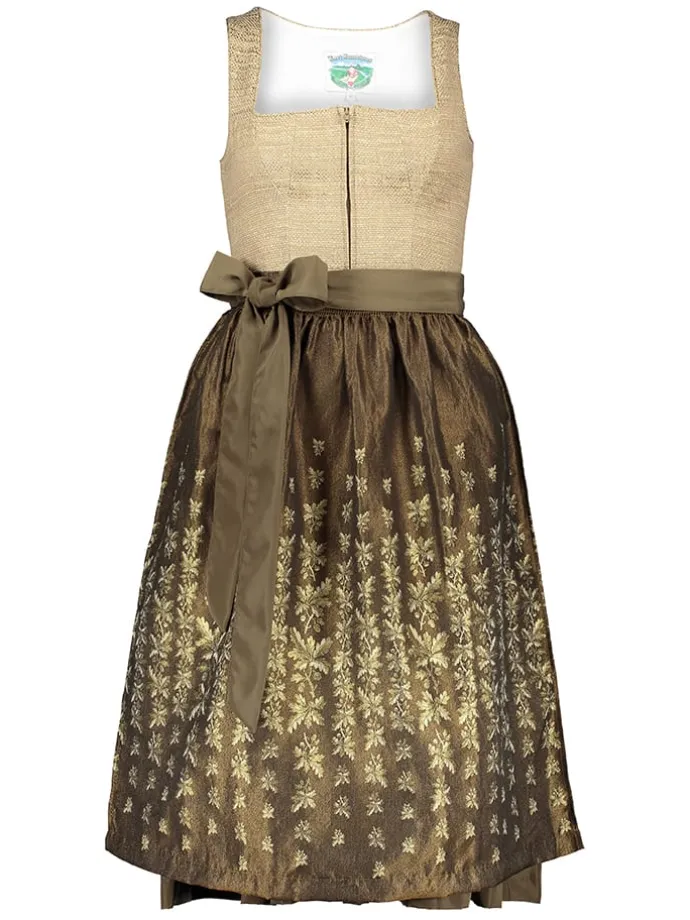 Dirndl in Beige/ Braun