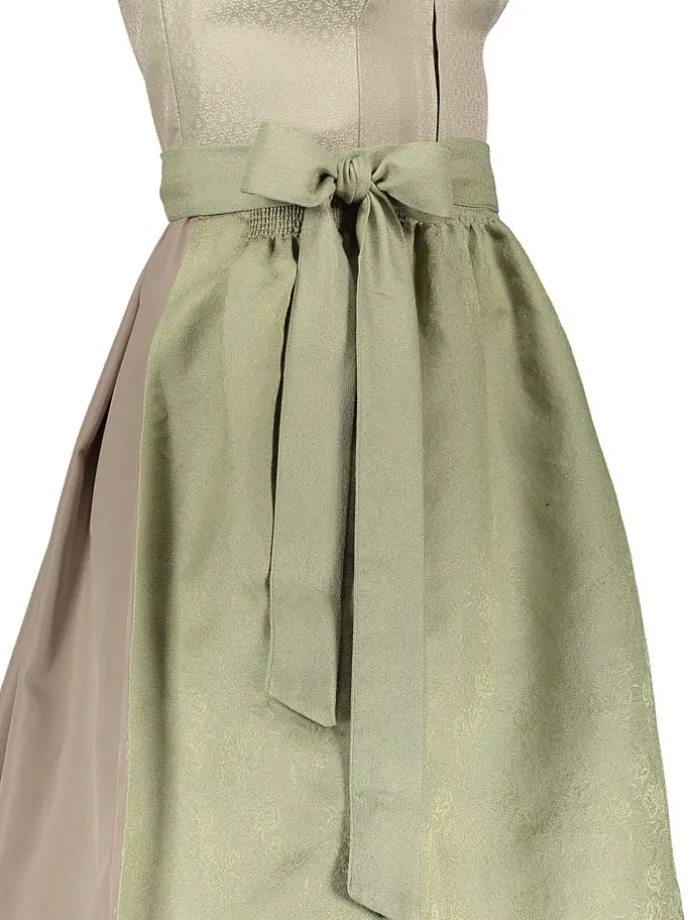 Dirndl in Beige/ Hellgrün