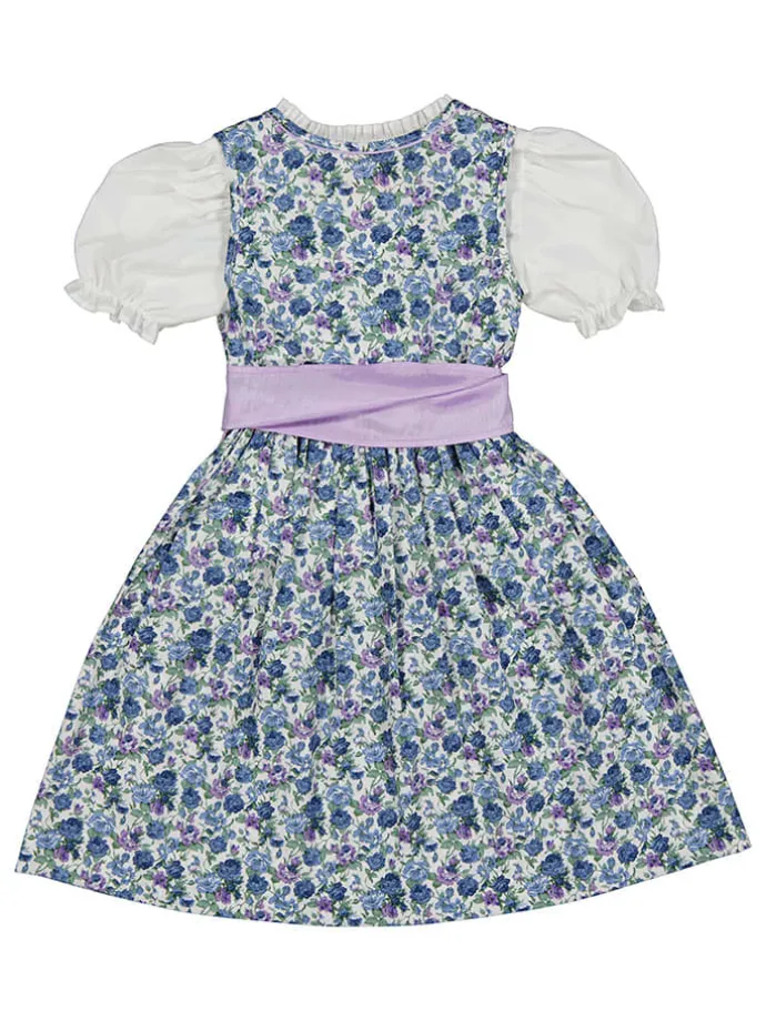 Dirndl in Blau/ Weiß/ Flieder