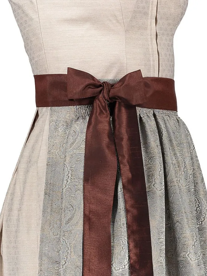 Dirndl in Creme/ Hellgrau