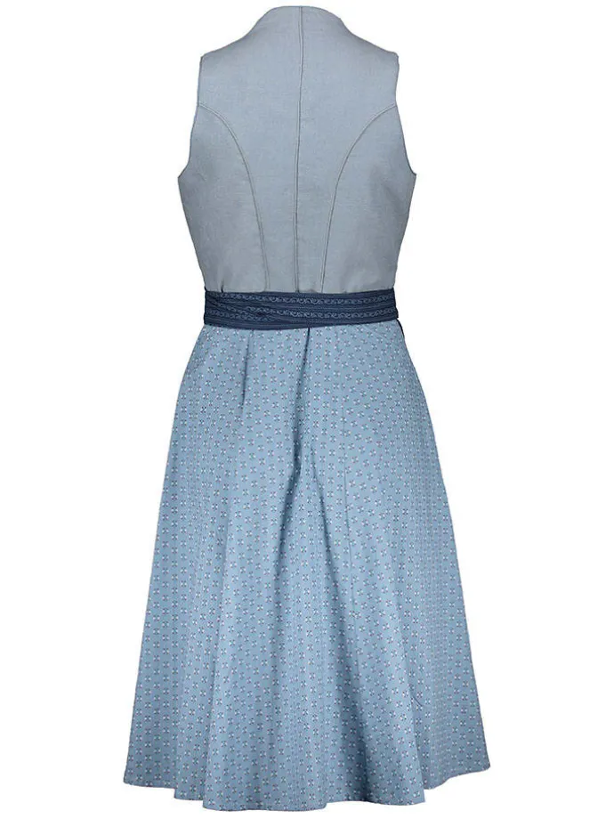 Dirndl in Dunkelblau/ Blau