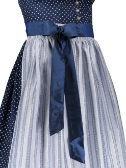 Dirndl in Dunkelblau/ Hellblau