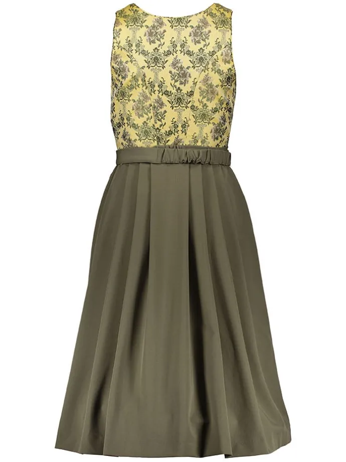Dirndl in Gelb/ Grün/ Braun