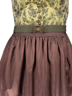Dirndl in Gelb/ Grün/ Braun