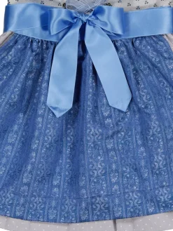 Dirndl in Grau/ Blau