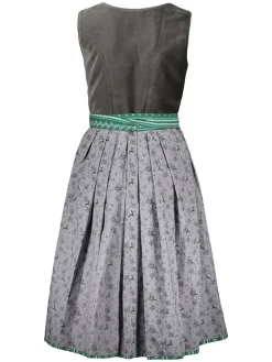 Dirndl in Grau/ Grün