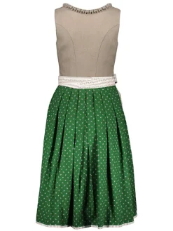 Dirndl in Grün/ Beige