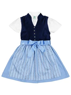 Dirndl in Hellblau/ Dunkelblau