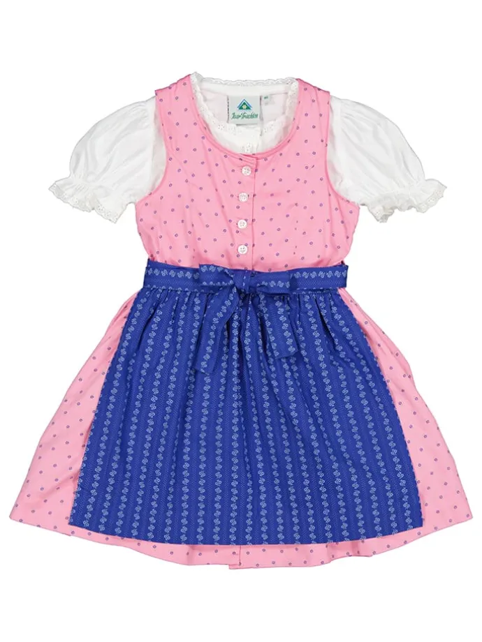 Dirndl in Rosa/ Blau