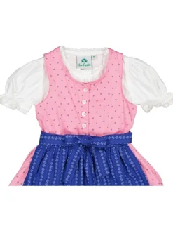 Dirndl in Rosa/ Blau