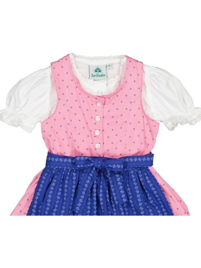 Dirndl in Rosa/ Blau