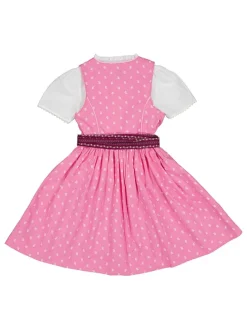 Dirndl in Rosa/ Bordeaux