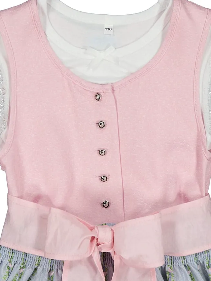 Dirndl in Rosa/ Hellblau