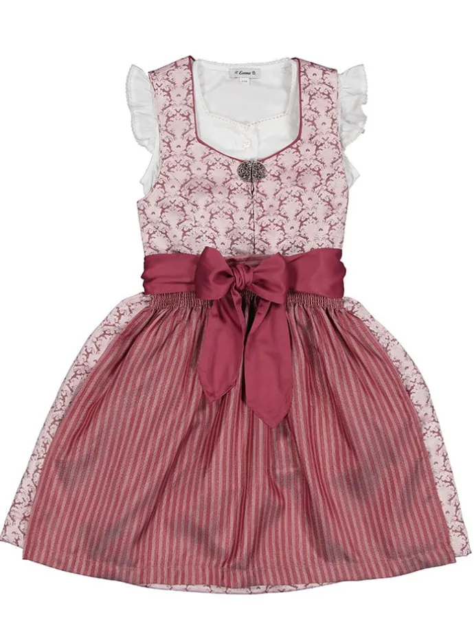 Dirndl in Rot/ Weiß