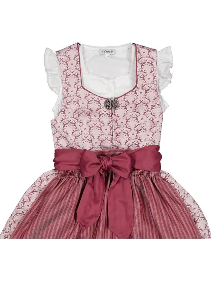 Dirndl in Rot/ Weiß
