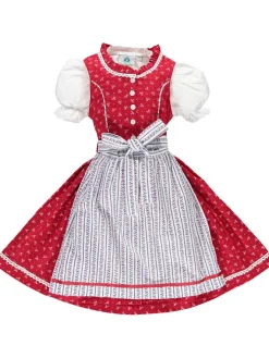 Dirndl in Rot/ Weiß