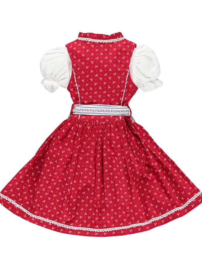 Dirndl in Rot/ Weiß