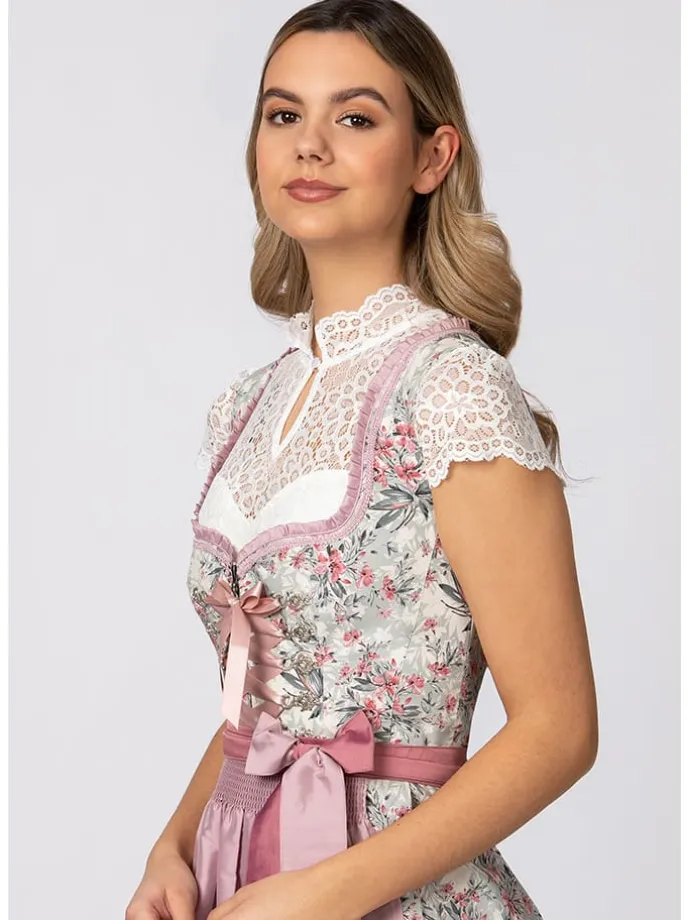 Dirndl "Jolie" in Mint/ Rosa