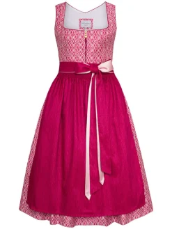 Dirndl ''Josefina'' in Pink/ Weiß