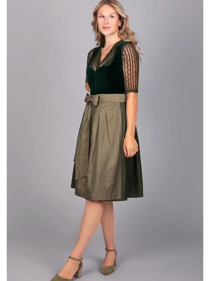 Dirndl "Livia" in Dunkelgrün