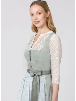 Dirndl ''Megan'' in Hellgrün/ Hellblau