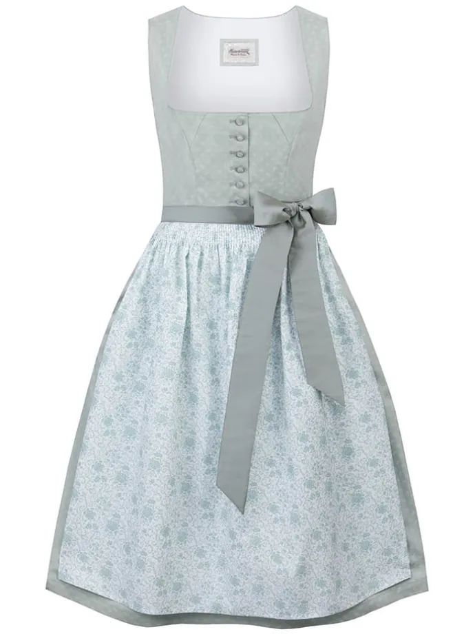 Dirndl ''Megan'' in Hellgrün/ Hellblau