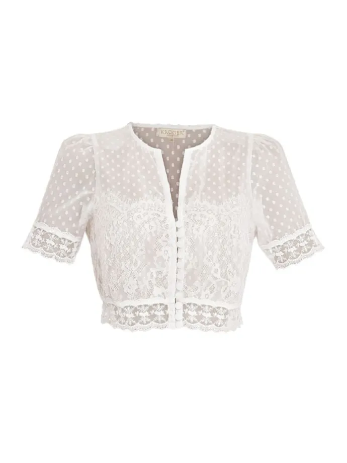 Dirndlbluse 214666 in ecru