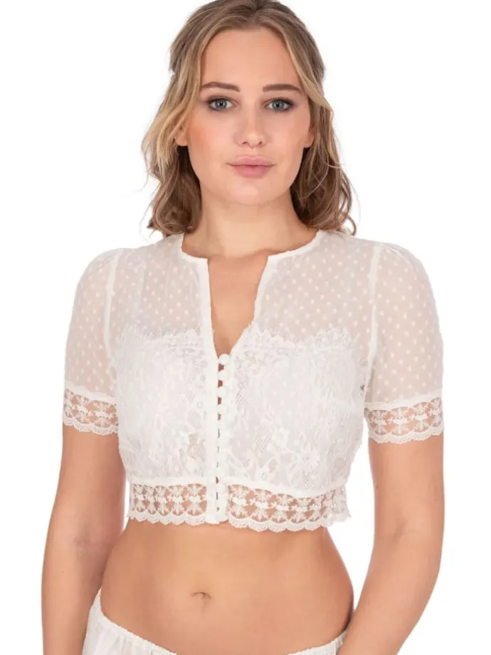 Dirndlbluse 214666 in ecru