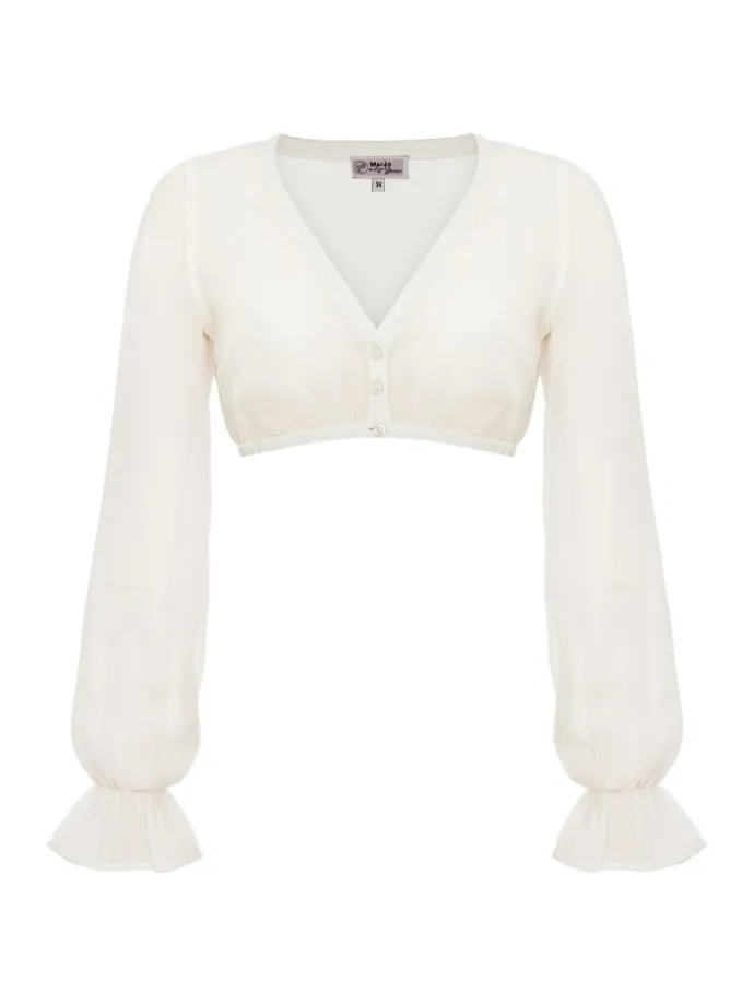 Dirndlbluse ARNSTEIN in weiß