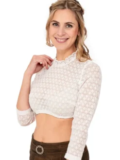 Dirndlbluse BERNRIED in weiß