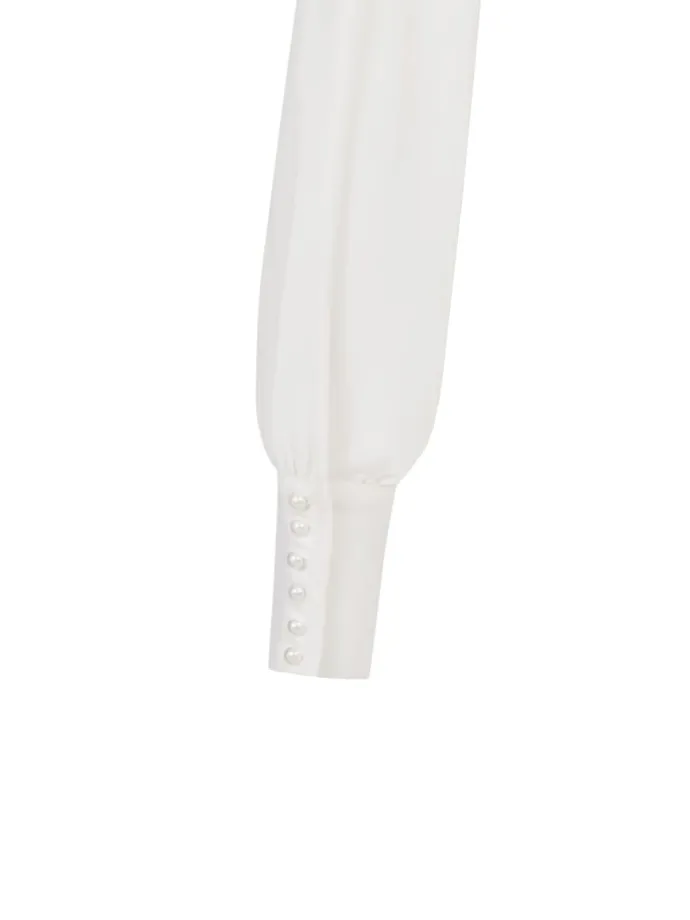 Dirndlbluse Charlotte Langarm in Creme
