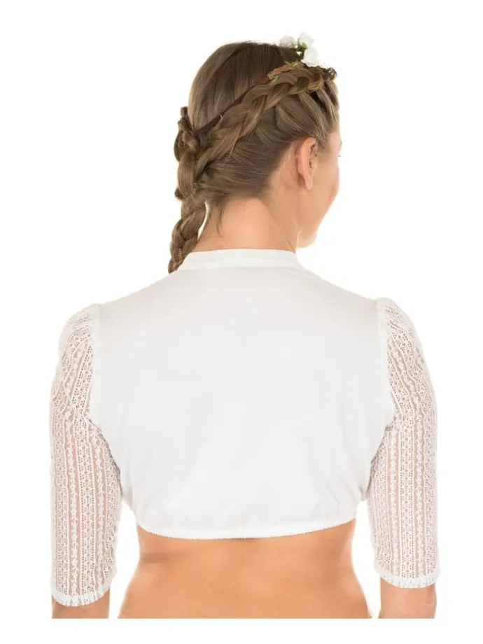 Dirndlbluse EMMA-LINDA in weiß